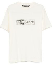 Palm Angels - Stamp Logo Cotton T-Shirt - Lyst