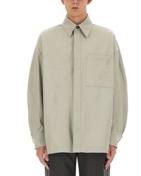 Bottega Veneta - Cotton Twill Overshirt - Lyst