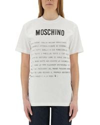 Moschino - T-Shirt With Print - Lyst
