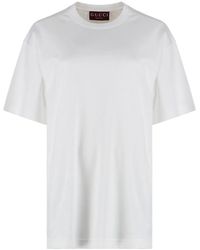 Gucci - Cotton Crew-Neck T-Shirt T-Shirts & Jerseys - Lyst