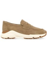Tod's - Dove Suede Loafers - Lyst