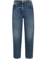 MSGM - 5-Pocket Straight-Leg Jeans - Lyst
