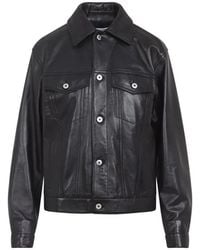 Bottega Veneta - Leather Jacket - Lyst
