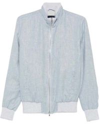 Barba Napoli - Linen Virgin Wool Silk Jacket - Lyst