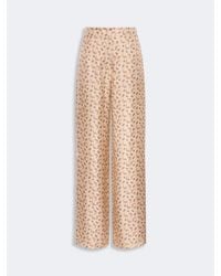 Max Mara - Mstfuxia – Silk Palazzo Trousers With Paisley Print - Lyst