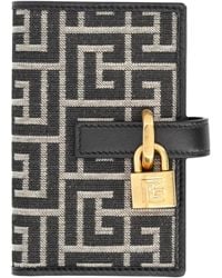 Balmain - Monogram Card Holder With Padlock - Lyst