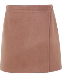 Semicouture - "June" Double Layers Miniskirt - Lyst