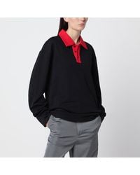 Aliita - Oversized Cotton Polo Shirt - Lyst
