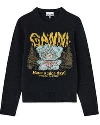 Ganni - Wool Sweater - Lyst