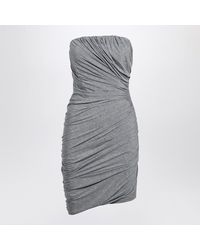 The Attico - Draped Viscose Mini Dress - Lyst