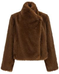 BB COUTURE - B&B Couture 'Farrah First' Eco-Fur Coat - Lyst