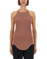 Rick Owens - Solid Halter Neck Top - Lyst