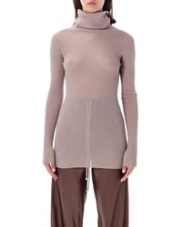 Rick Owens - Ribbed Knit Tube Top - Lyst