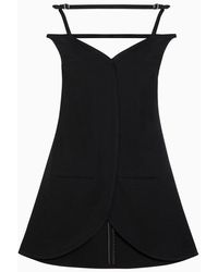 Courreges - Ellipse Viscose Bustier Mini Dress - Lyst
