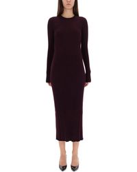 Helmut Lang - Dress With Back Slit - Lyst