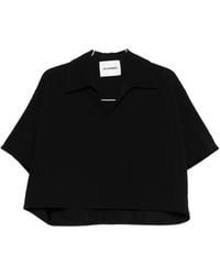 Jil Sander - Cropped Polo Shirt - Lyst