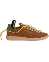 DSquared² - Calf Leather Goat Leather Lace-Up Sneakers - Lyst