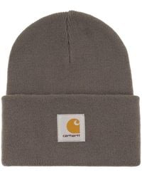 Carhartt - Hat With Turn-Up And Logo Label - Lyst