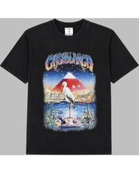 CASABLANCA - Egypt Graphic Print Oversize Cotton T-Shirt - Lyst