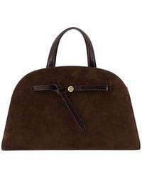 Tory Burch - Romy Suede Leather Boston Bag - Lyst