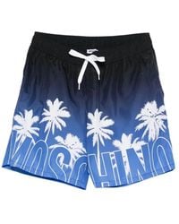 Moschino - Moschino Palm-Tree-Print Swim Shorts - Lyst