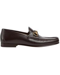 Gucci - Horsebit Leather Loafers - Lyst