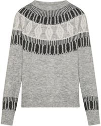 SEVENTY VENEZIA - Jacquard Crewneck Sweater - Lyst
