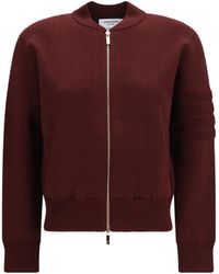 Thom Browne - Ottoman Milano Stitch 4-Bar Bomber Jacket - Lyst