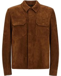 Tom Ford - Suede Overshirt - Lyst