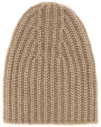 The Row - Cappuccino Cashmere Beanie Hat - Lyst