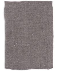 Brunello Cucinelli - Sequin-Embellished Frayed Scarf - Lyst