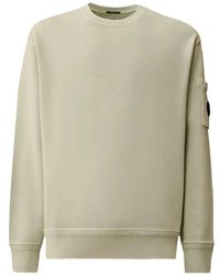 C.P. Company - C.P.Company Cotton Diagonal Fleece Sweatshirt - Lyst