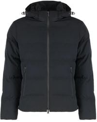 Paul & Shark - Hooded Short Down Jacket Polyester; Elastane Padded - Lyst