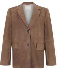 Max Mara - S Max Mara Suede Jacket - Lyst