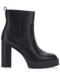 Pinko - Leather Rubber Boots - Lyst