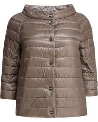 Herno - Reversible Short Down Jacket Made Of Ultra-Light Nylon - Lyst