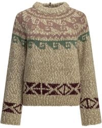 Moncler - Crew-Neck Sweater With Logo - Lyst