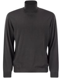Fedeli - Superfine Wool Turtleneck Derby - Lyst
