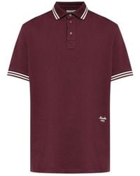 Moncler - Cotton Ss Polo T-Shirt - Lyst