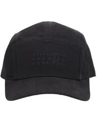 MM6 by Maison Margiela - Cotton Canvas Cap - Lyst