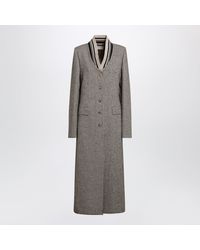 Dries Van Noten - Single-Breasted Coat With Micro Pattern - Lyst