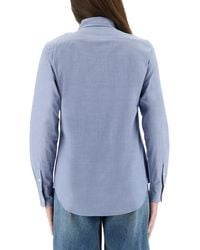 Ralph Lauren - Button-Down Embroidered Logo Shirt - Lyst