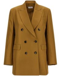Alberto Biani - Linen Viscose Blazer - Lyst
