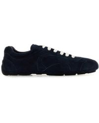 Prada - Dark Suede Montecarlo Sneakers - Lyst