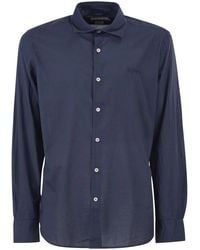 MC2 Saint Barth - Cotton Poplin Shirt With Embroidered Logo - Lyst