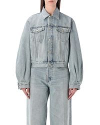Haikure - Simon Light-Wash Denim Jacket - Lyst