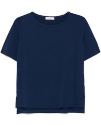 Le Tricot Perugia - Boat Neck T-Shirt - Lyst