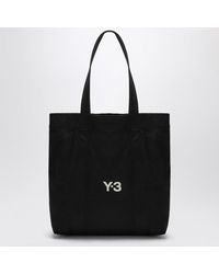 Y-3 - Cotton Tote Bag With Logo - Lyst