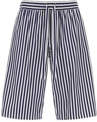 Dolce & Gabbana - Embroidered Poplin Bermuda Shorts - Lyst