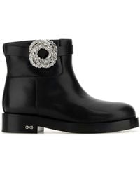 Mach & Mach - Mach & Mach Leather Galaxy Ankle Boots - Lyst